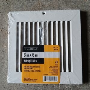 Everbilt White Air Return 6x6